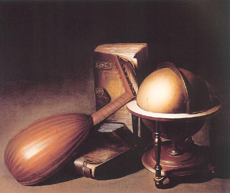 Dosso Dossi Still Life with Globe, Lute and Books